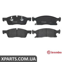 Гальмівні дискові колодки, к-кт. BREMBO P37017
