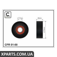 Ролик до натяжного механізму Audi/VW 1.0/1.4/1.6 CAFFARO 0100