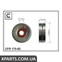 76X17X21 металевий Pолiк паска поліклінового VW Pa CAFFARO 17000