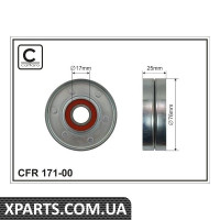 76x17x26 Ролик натяжний Audi 24/27/26/28 Pass CAFFARO 17100