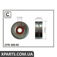 Ролик натяжний поліклінового ременя CAFFARO 46900