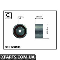 Натяжний ролик CAFFARO 500136