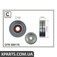 Натяжний ролик без кронштейна CAFFARO 500170