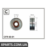 Натяжник ременя 70x17x26 метал Audi/Seat/Skoda/Vw CAFFARO 6091