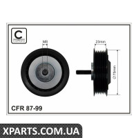 Ролик 75x8x23 VW LT 28-46 2.5TDI 99- SDI 96- CAFFARO 8799
