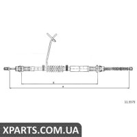 Трос гальма стоянки Cofle 115573