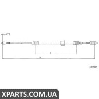 Трос гальма стоянки Cofle 109884