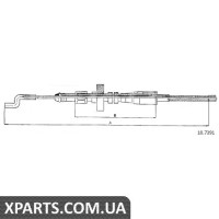 Трос гальма стоянки Cofle 107391