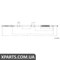 Трос гальма стоянки Cofle 173530