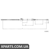 Трос гальма стоянки Cofle 109052