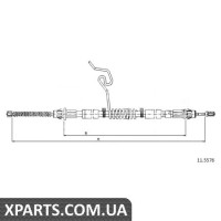 Трос гальма стоянки Cofle 115576