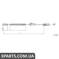Трос гальма стоянки Cofle 115959