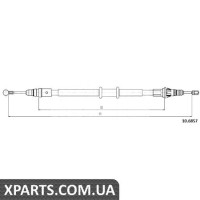 Трос гальма стоянки Cofle 106857
