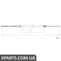 Трос гальма стоянки Cofle 4915
