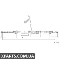 Трос гальма стоянки Cofle 115572