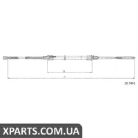 Трос гальма стоянки Cofle 107493