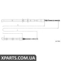 Трос гальма стоянки Cofle 107503