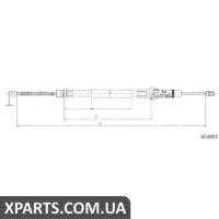 Трос гальма стоянки Cofle 106853