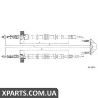 Трос гальма стоянки Cofle 115859