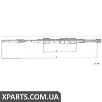 Трос гальма стоянки Cofle 10748
