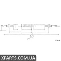 Трос гальма стоянки Cofle 115679