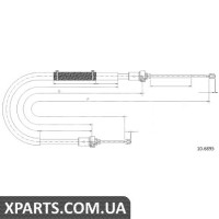 Трос гальма стоянки Cofle 106895