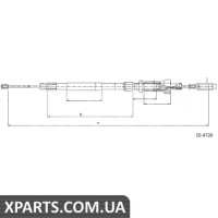 Трос гальма стоянки Cofle 104726