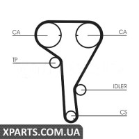 Водяний насос + комплект зубчастого ременя CONTITECH CT1077WP2