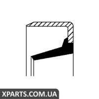 Сальник штока куліс КПП VW 8x14x4 Corteco 01020437B