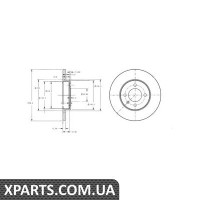 Гальмівний диск Delphi BG2454