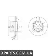 Гальмівний диск Delphi BG2625