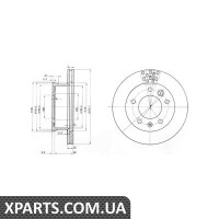 Гальмівний диск Delphi BG3236