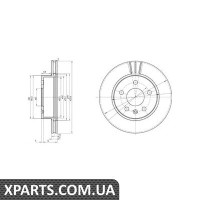 Гальмівний диск Delphi BG3296