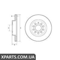 Дисктормозний Delphi BG3832C