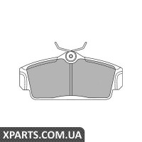 Дискові гальмівні колодки комплект Delphi LP1435