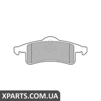 Дискові гальмівні колодки комплект Delphi LP1558