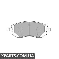 Дисковые тормозные колодки комплект Delphi LP1718