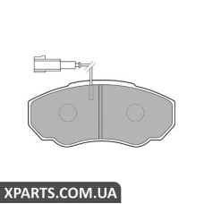 Дисковые тормозные колодки комплект Delphi LP1750