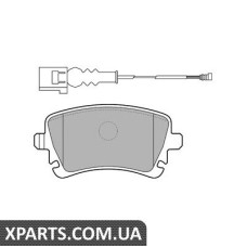 Дисковые тормозные колодки комплект Delphi LP1911