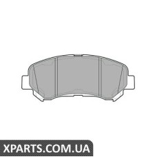 Дискові гальмівні колодки комплект Delphi LP2031