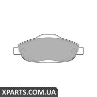 Дискові гальмівні колодки комплект Delphi LP2070
