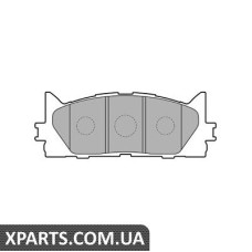 TOYOTA Тормозные колодки передн. Camry V40 06- Delphi LP2169