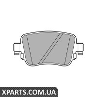 VW Колодки гальмівні задн. Audi A1/Q3Caddy IV 15-Skoda Octavia III Sharan 12