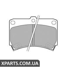 Колодки гальмівні дискові MAZDA/KIA 121/323/Rio 89-98 Delphi LP743