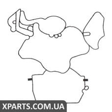 Прокладка, кришка картера (блок-картер двигуна) ELRING 122472
