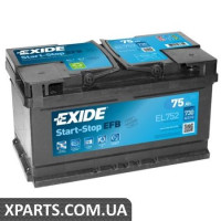 Акумулятор EFB 75Ah EXIDE EL752