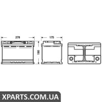 Аккумулятор EFB 70Ah EXIDE EL700