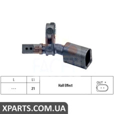 Датчик, частота обертання колеса FACET 210010