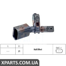 Датчик, частота вращения колеса FACET 210011