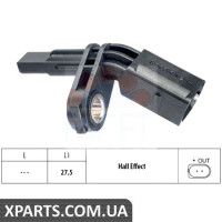 Датчик, частота вращения колеса FACET 210007